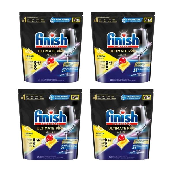 finish ultimate pro x 260 lemon dishwasher tablets