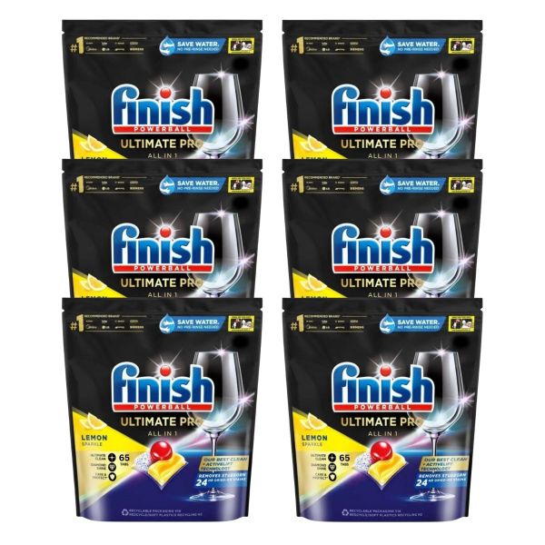finish ultimate pro x 390 lemon dishwasher tablets