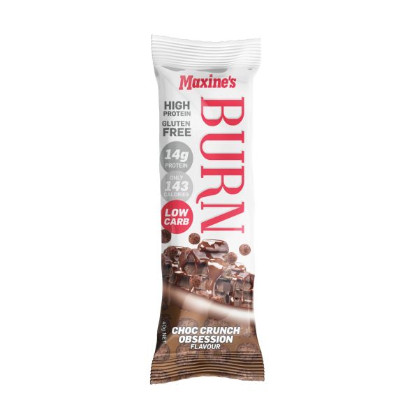maxines burn choc crunch obsession bar 12x40g x2 maxines burn choc crunch obsession bar 12x40g x2