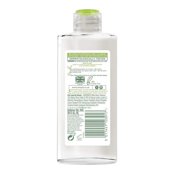 simple 125ml eye make up remover