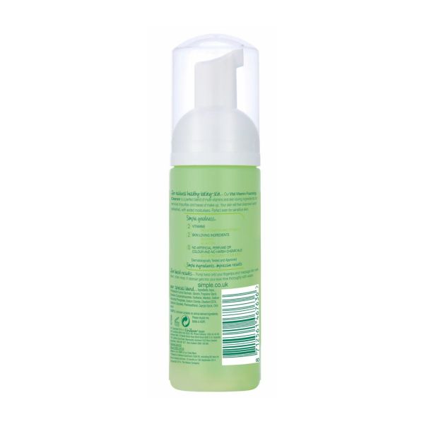 simple 150ml vital vitamin foaming cleanser x2 simple 150ml vital vitamin foaming cleanser x2