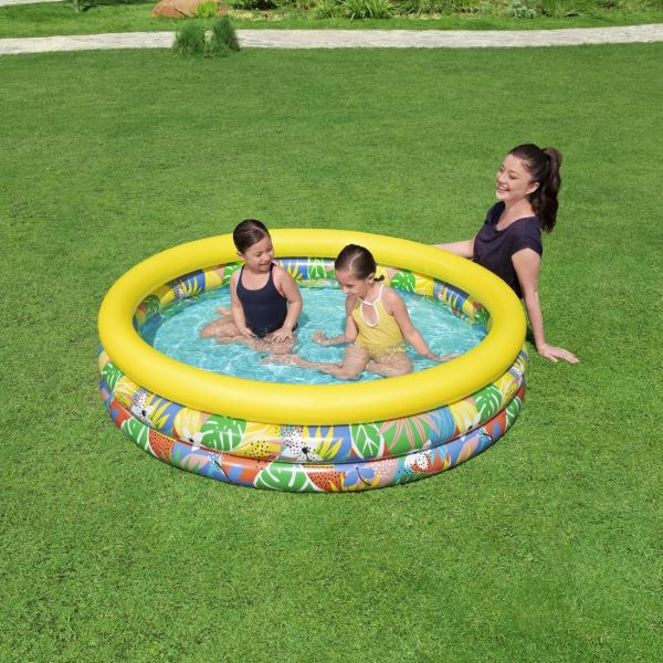 bestway 1.68m x 38cm floral paradise play pool