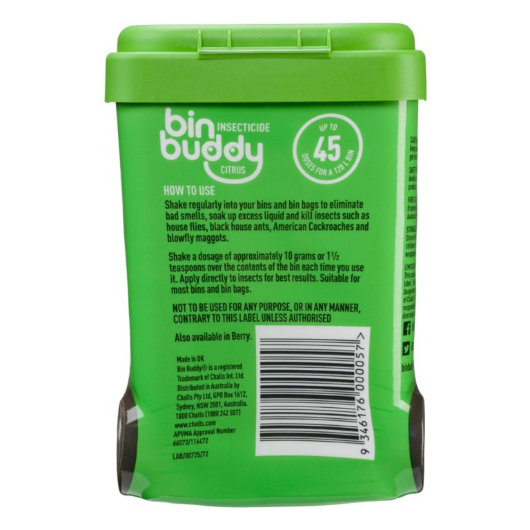 bin buddy citrus 450g power x2 bin buddy citrus 450g power x2