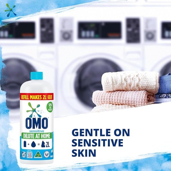 omo sensitive laundry liquid 665ml x4 omo sensitive laundry liquid 665ml x4