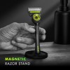 gillette p cummins labs razor handle +2 cartridges & magnetic stand