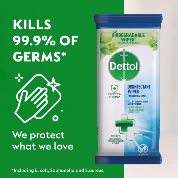 dettol 600 x disinfectant wipes fresh (300's x 2) dettol 600 x disinfectant wipes fresh (300's x 2)