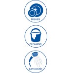 hygiene plus duo kitchen and bathroom gloves 2pk (large) x6