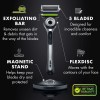 gillette labs razor handle +2 cartridges & magnetic stand gillette labs razor handle +2 cartridges & magnetic stand