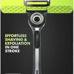 gillette labs razor handle +2 cartridges & magnetic stand