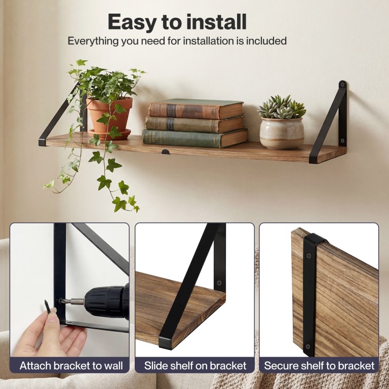levede floating wall shelves 3pcs rustic wooden storage display bookshelf rack levede floating wall shelves 3pcs rustic wooden storage display bookshelf rack