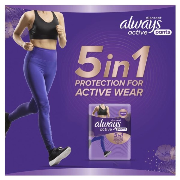 always discreet 5 in 1 pants medium 10 16 70 100cm 9 pack x2 always discreet 5 in 1 pants medium 10 16 70 100cm 9 pack x2