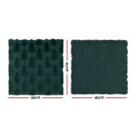 jingle jollys christmas tree pillow covers 2 packs cushion covers soft faux fur jacquard throw pillow covers 45 x 45cm green