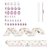 jingle jollys christmas tree decoration set ribbon baubles ornaments party 34pcs jingle jollys christmas tree decoration set ribbon baubles ornaments party 34pcs