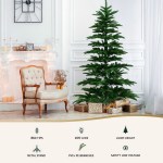 jingle jollys christmas tree 2.1m led sparse xmas tree 860 tips party decoration