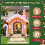 jingle jollys christmas inflatable gingerbread man candy 3.2m illuminated decorations jingle jollys christmas inflatable gingerbread man candy 3.2m illuminated decorations