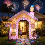 jingle jollys christmas inflatable gingerbread man candy 3.2m illuminated decorations jingle jollys christmas inflatable gingerbread man candy 3.2m illuminated decorations
