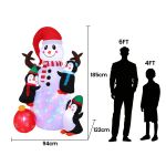 jingle jollys christmas inflatable snowman 1.8m height led outdoor decorations illuminated jingle jollys christmas inflatable snowman 1.8m height led outdoor decorations illuminated