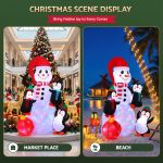 jingle jollys christmas inflatable snowman 1.8m height led outdoor decorations illuminated jingle jollys christmas inflatable snowman 1.8m height led outdoor decorations illuminated