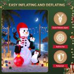 jingle jollys christmas inflatable snowman 1.8m height led outdoor decorations illuminated jingle jollys christmas inflatable snowman 1.8m height led outdoor decorations illuminated