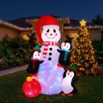 jingle jollys christmas inflatable snowman 1.8m height led outdoor decorations illuminated jingle jollys christmas inflatable snowman 1.8m height led outdoor decorations illuminated
