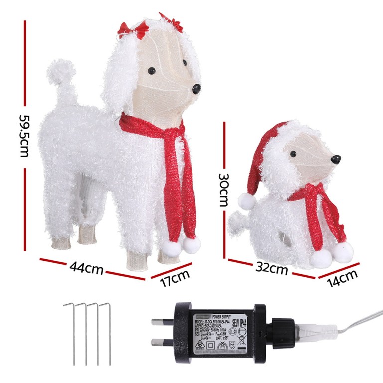 jingle jollys christmas lights 60 led fairy light 2pcs dog decorations set jingle jollys christmas lights 60 led fairy light 2pcs dog decorations set