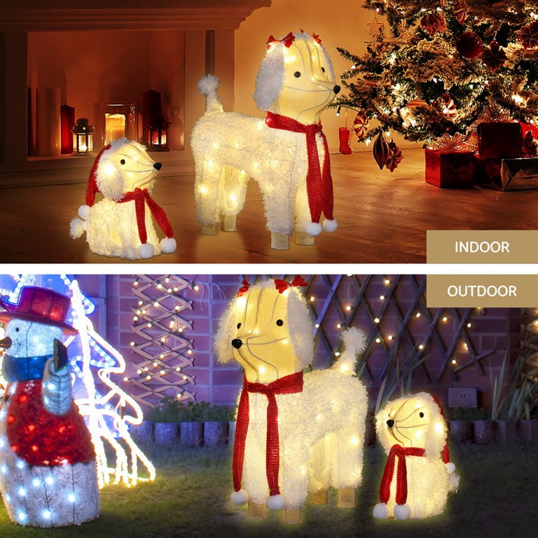 jingle jollys christmas lights 60 led fairy light 2pcs dog decorations set jingle jollys christmas lights 60 led fairy light 2pcs dog decorations set