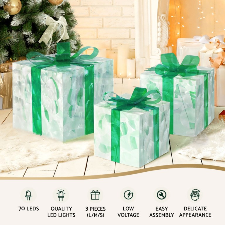 3 pcs christmas lights 70 led fairy light gift box jingle jollys 3 pcs christmas lights 70 led fairy light gift box jingle jollys
