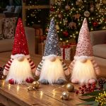 jingle jollys christmas gnomes light up christmas decorations plush goblin set of 3 warm white jingle jollys christmas gnomes light up christmas decorations plush goblin set of 3 warm white