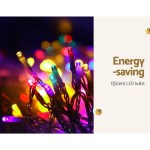 320 led 5m christmas lights solar string fairy light jingle jollys