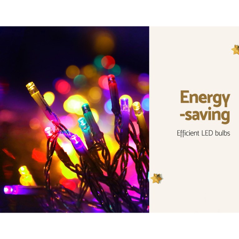 320 led 5m christmas lights solar string fairy light jingle jollys
