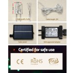 320 led 5m christmas lights solar string fairy light jingle jollys