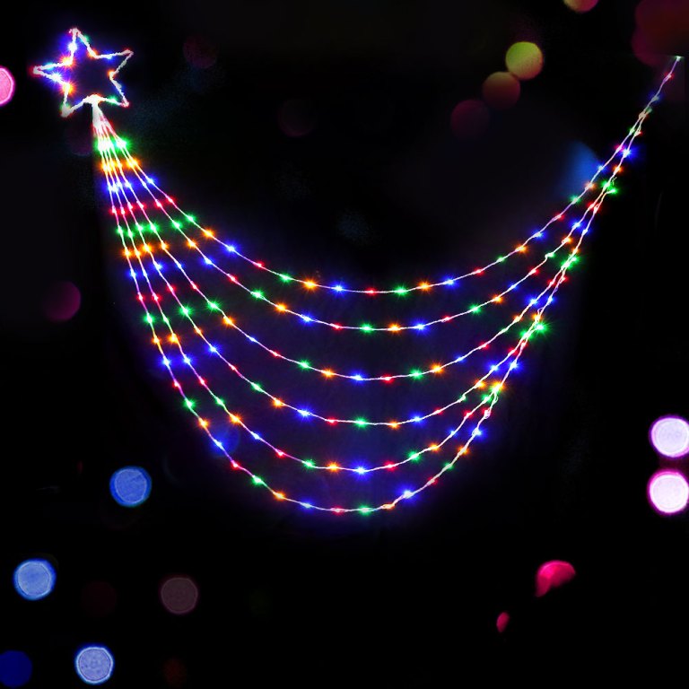 320 led 5m christmas lights solar string fairy light jingle jollys