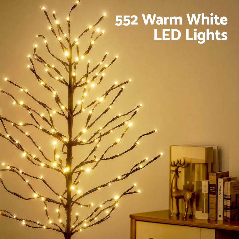 jingle jollys 3 pack led christmas tree lighted birch tree indoor outdoor xmas decor warm white jingle jollys 3 pack led christmas tree lighted birch tree indoor outdoor xmas decor warm white