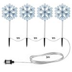 jingle jollys 4 pack christmas lights path lights garden decoration outdoor pathway lighting