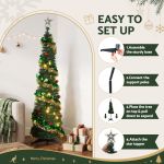 jingle jollys pop up christmas tree pre decorated warm white led 160cm jingle jollys pop up christmas tree pre decorated warm white led 160cm