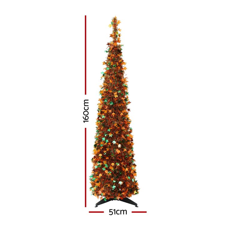 jingle jollys 160cm pop up christmas tree artificial christmas tree golden maple leaf jingle jollys 160cm pop up christmas tree artificial christmas tree golden maple leaf
