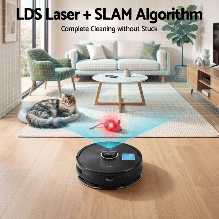 devanti robot vacuum and mop, app control 6000pa lds laser 3 in 1 cleaning devanti robot vacuum and mop, app control 6000pa lds laser 3 in 1 cleaning