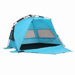 weisshorn beach tent 3 4 person pop up sun shade upf 50 automatic outdoor blue