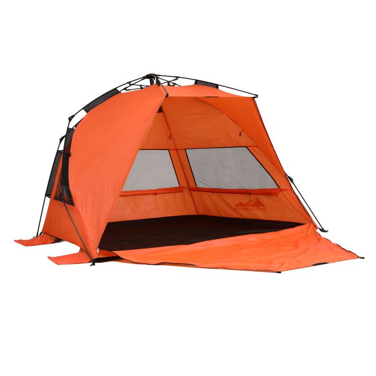 weisshorn beach tent 3 4 person pop up sun shade upf 50 automatic outdoor orange weisshorn beach tent 3 4 person pop up sun shade upf 50 automatic outdoor orange