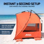 weisshorn beach tent 3 4 person pop up sun shade upf 50 automatic outdoor orange weisshorn beach tent 3 4 person pop up sun shade upf 50 automatic outdoor orange