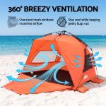 weisshorn beach tent 3 4 person pop up sun shade upf 50 automatic outdoor orange weisshorn beach tent 3 4 person pop up sun shade upf 50 automatic outdoor orange