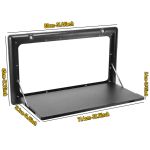 folding caravan table – lockable space saving portable table for camper, motorhome & rv, 25kg capacity, black folding caravan table – lockable space saving portable table for camper, motorhome & rv, 25kg capacity, black