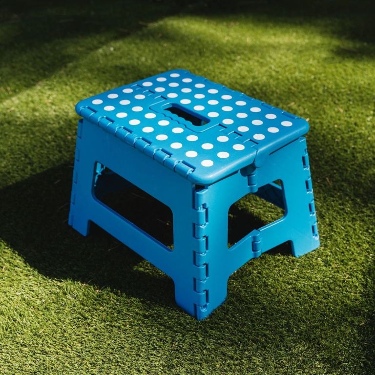 plastic folding stool portable chair outdoor camping blue plastic folding stool portable chair outdoor camping blue