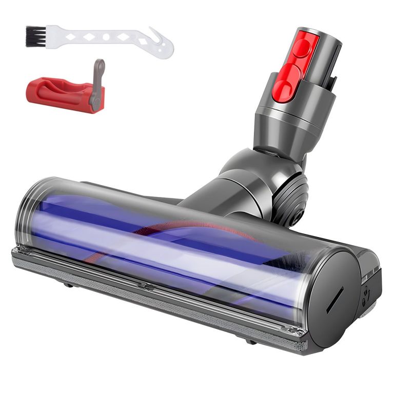 vacuum cleaner motorhead attachment compatible with dyson v7 v8 v10 v11 v15, 50w hard roller brush head for carpet & floors