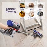 vacuum cleaner motorhead attachment compatible with dyson v7 v8 v10 v11 v15, 50w hard roller brush head for carpet & floors