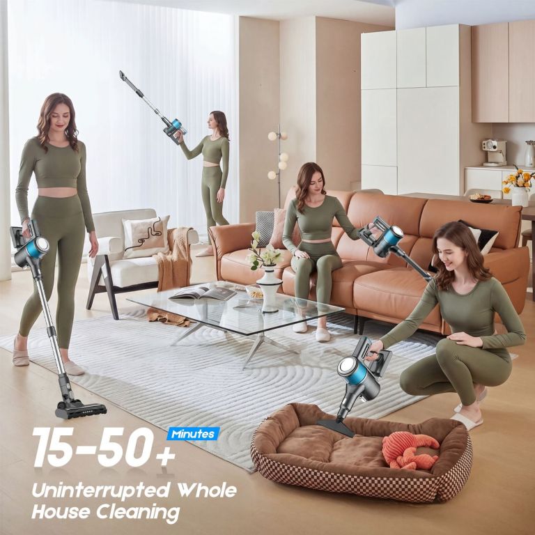 8 in 1 cordless vacuum cleaner 2 modes anti tangle brush for pet hair on hardwood floors & carpets 8 in 1 cordless vacuum cleaner 2 modes anti tangle brush for pet hair on hardwood floors & carpets