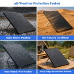 silicone cover for starlink gen 3 standard, waterproof protective case, anti scratch, sand & hail protection, black