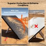 silicone cover for starlink gen 3 standard, waterproof protective case, anti scratch, sand & hail protection, black