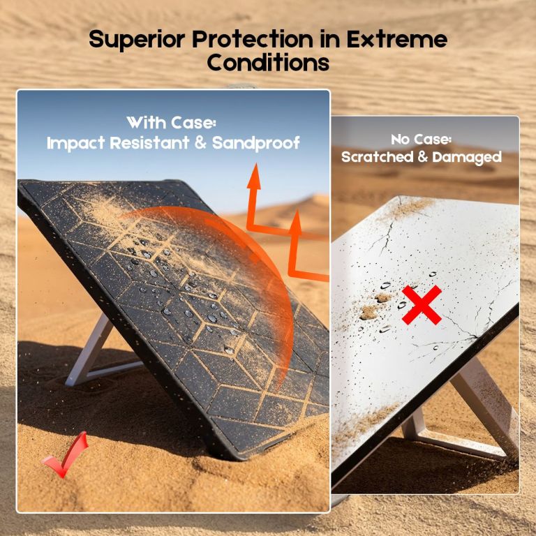 silicone cover for starlink gen 3 standard, waterproof protective case, anti scratch, sand & hail protection, black