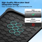 silicone cover for starlink gen 3 standard, waterproof protective case, anti scratch, sand & hail protection, black